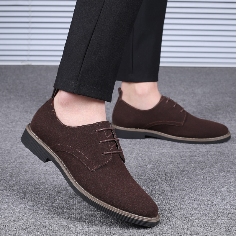 Formal Men Daily Wear Footwear - Herren Oxford-Schuhe aus marineblauem Wildleder zum