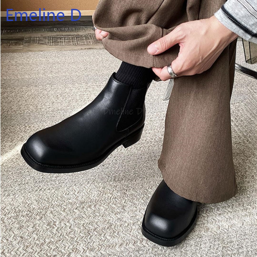 Herren-Chelsea-Stiefel mit eck – Formal Men Daily Wear Footwear Bewertung und Preis