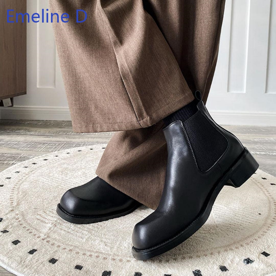 Herren-Chelsea-Stiefel mit eck – Formal Men Daily Wear Footwear Bewertung und Preis