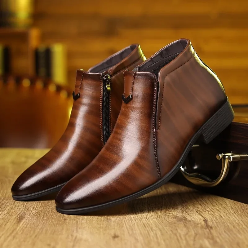 Luxus Herren Stiefel Mode High – Men Formal Wear With Boots Bewertung und Preis