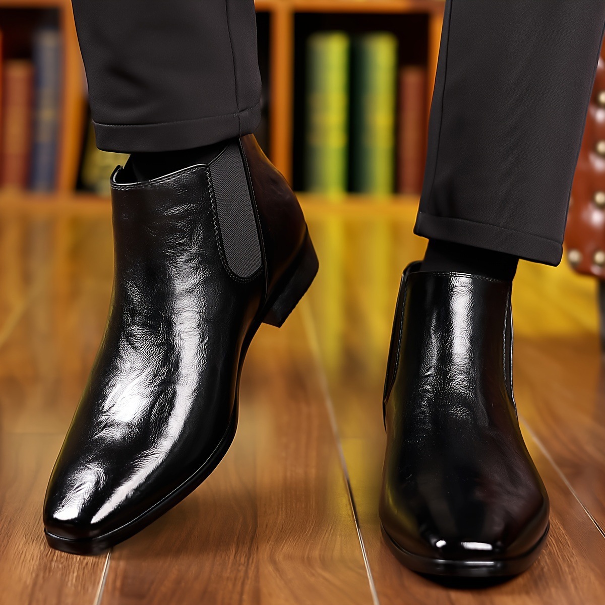 Chelsea-Stiefel, Lederstiefel, – Men Formal Wear With Boots Bewertung und Preis