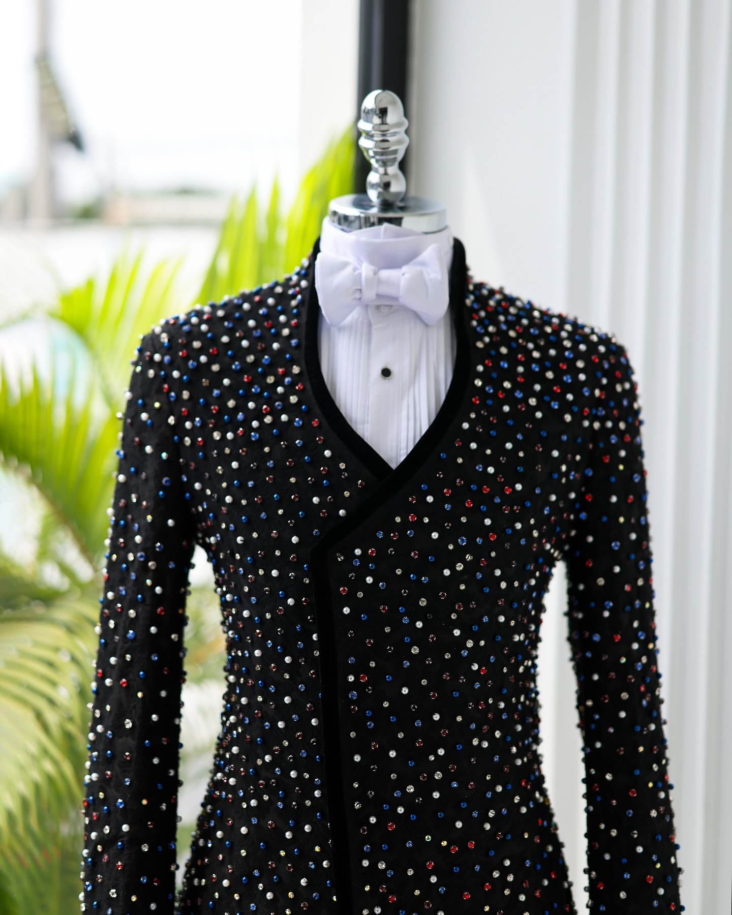 Bunte Kristalle Herrenanzüge S – Men Formal Wear Modern Bewertung und Preis