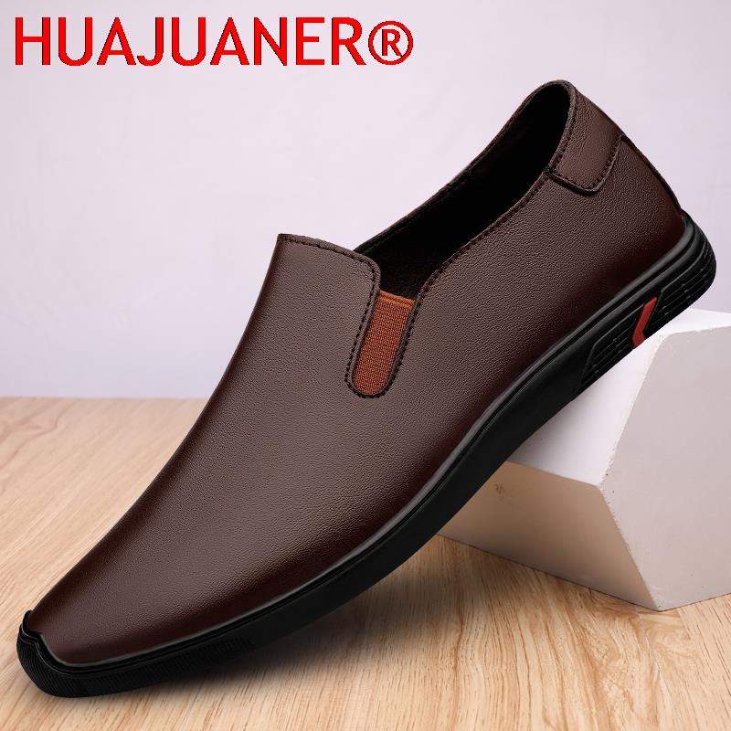 Echtes Leder Schuhe Herren Loa – Men Formal Wear All Black Bewertung und Preis