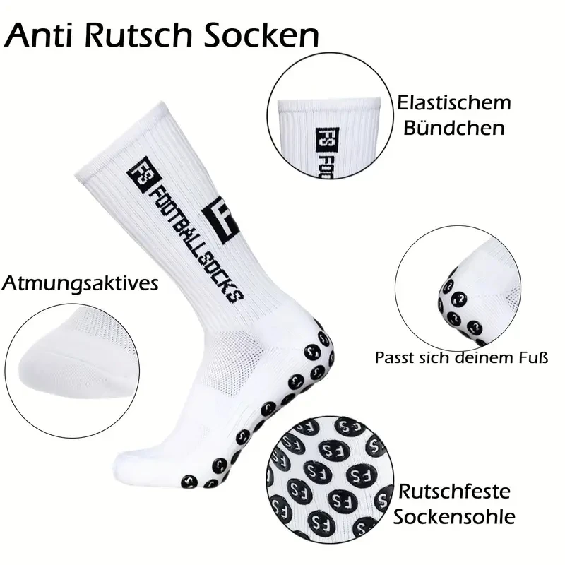 1 Paar rutschfeste Fußballsock – Sock Garter Men Bewertung und Preis